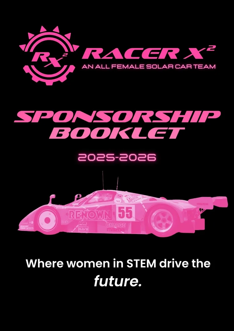 Racer X² Sponsorship Booklet 2025–2026 cover