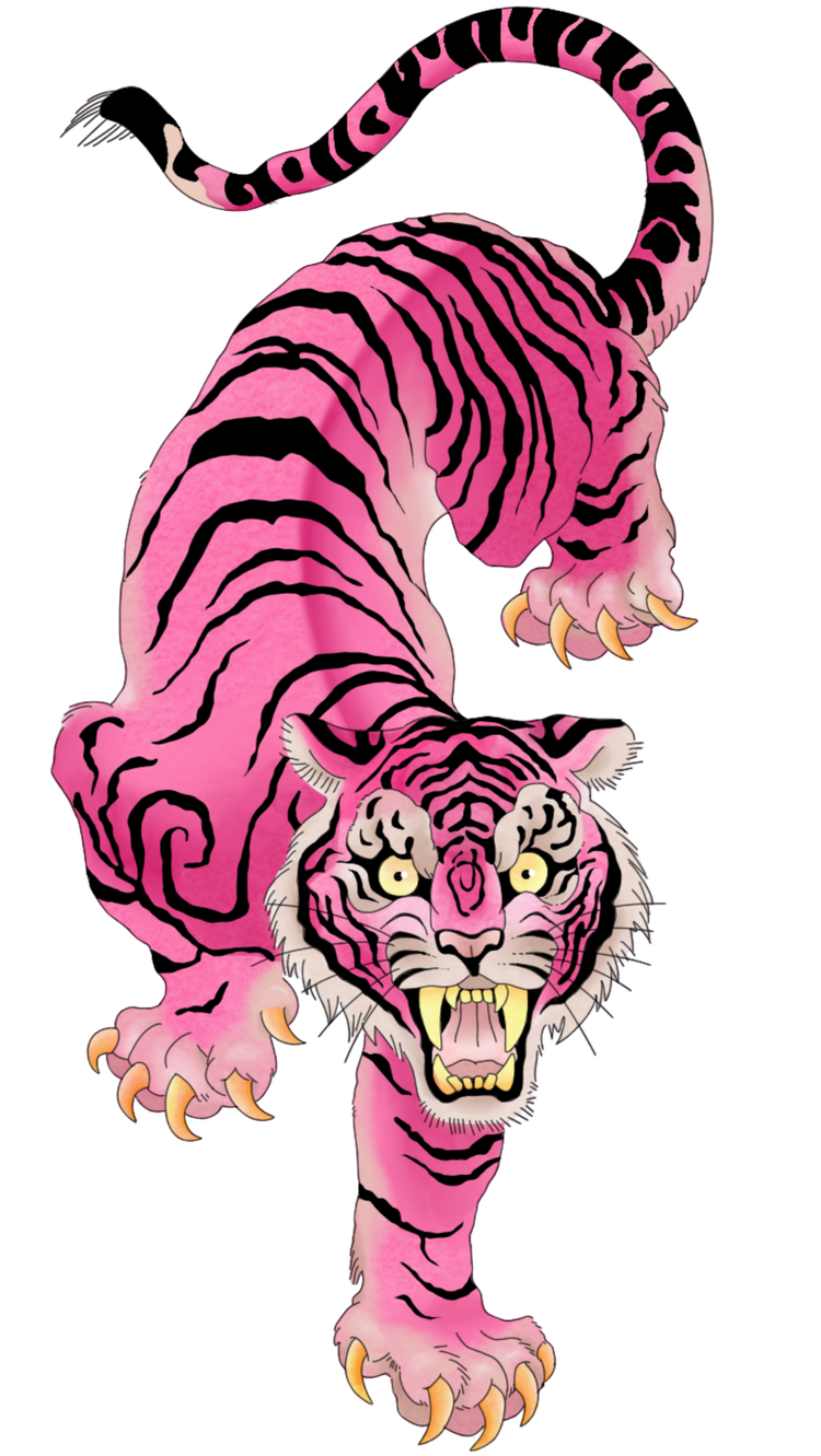 Suki the Tiger, our pink tiger mascot